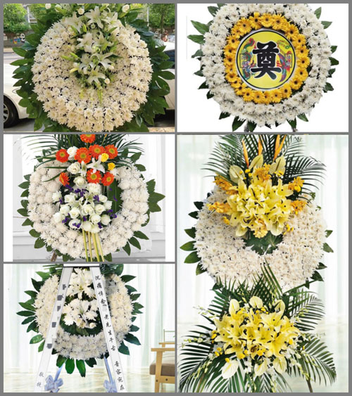 山东青岛平度市明村镇瓦庙口村花圈速递
